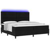 vidaXL Box Spring Bed with Mattress Black 78.7“ x 78.7” fabric