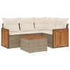 vidaXL Garden Sofa Set Beige
