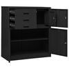 vidaXL Office Cabinet Anthracite Steel Medium Cabinet Rectangular