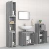 vidaXL Bathroom Furniture Set Grey Sonoma Engineered Wood Medium
