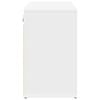 vidaXL Shoe Cabinet White 40.55 x 11.81 x 20.08 in Engineered Wood