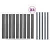vidaXL Fence Panel Set Gray 275.2"x73.2" WPC