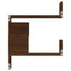 vidaXL Wall Corner Shelf Set of 2 Brown oak Engineered wood Medium