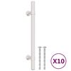 vidaXL Cabinet Handle Set of 10 Silver Stainless Steel