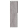 vidaXL TV Cabinet Grey Sonoma Engineered wood, glass Compact TV Cabinet
