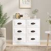 vidaXL Sideboard White Engineered wood Medium Sideboard Rectangular