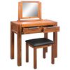 vidaXL Dressing Table Brown Solid Acacia wood Medium Dressing Table