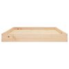 vidaXL Dog Bed Natural Wood Solid Pine Wood 40.0 x 29.1 x 3.5 in