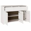 vidaXL Sideboard Drammen White 114 x 43 x 75.5 cm Solid Pine wood