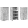 vidaXL Reception Desk Concrete grey Engineered wood Large Reception Desk
