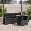 vidaXL Garden Sofa Set Black