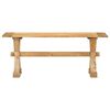 vidaXL Bench Natural Mango Wood Solid Mango Wood Medium Durable Bench