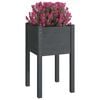vidaXL Garden Planter Set of 2 Grey Solid pinewood Medium Durable