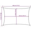 vidaXL Sunshade Sail 1.75 oz/ft² Cream 9.8x14.8' HDPE