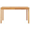 vidaXL Garden Dining Set Natural Teak Solid Teak Wood Medium Stackable