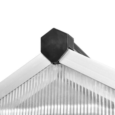 vidaXL Reinforced Aluminum Greenhouse with Base Frame 65.1 ft²