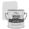 vidaXL Wood Paint Grey 6.50 x 6.50 x 6.26 in Wall Print