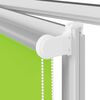 vidaXL Roller Blind Leaves Green 100% Polyester, Aluminum