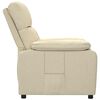 vidaXL Recliner Cream Fabric