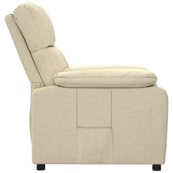 vidaXL Recliner Cream Fabric