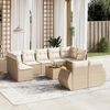vidaXL Garden Sofa Set Beige