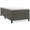 vidaXL Bed Frame Dark Grey Velvet (100% polyester), Plywood, Engineered wood