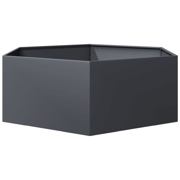 vidaXL Garden Planter Anthracite Steel Large Durable Garden Planter