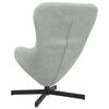 vidaXL Egg Chair Light Grey 24.80 x 28.74 x 35.43 in Velvet