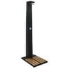 vidaXL Garden Shower Black Poly Rattan, WPC (Wood-Plastic Composite)