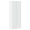 vidaXL Storage Cabinet White Engineered Wood Tall Storage Cabinet