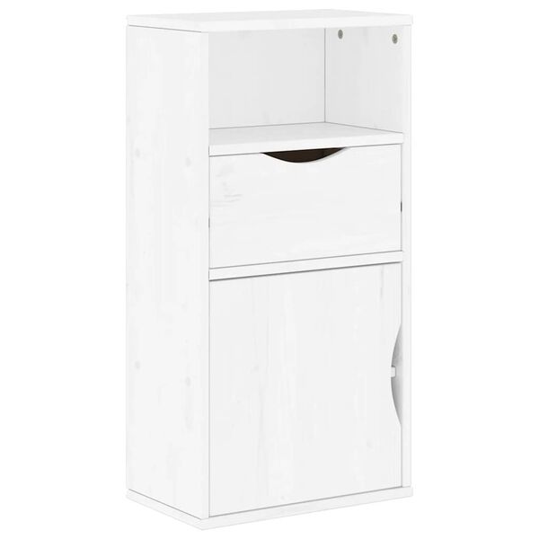 vidaXL Side Cabinet White Solid pine wood, engineered wood