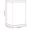 vidaXL Display Box Transparent 8.7x7.1x13.8" Acrylic