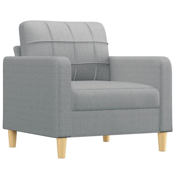 vidaXL Sofa Set Light gray