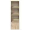 vidaXL Bookcase Sonoma oak Engineered wood Medium Bookcase Rectangular