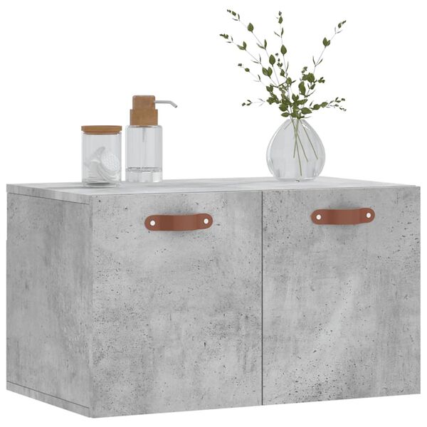 vidaXL Wall Cabinet Concrete grey Engineered wood Medium Wall Cabinet