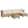 vidaXL Garden Sofa Set Beige