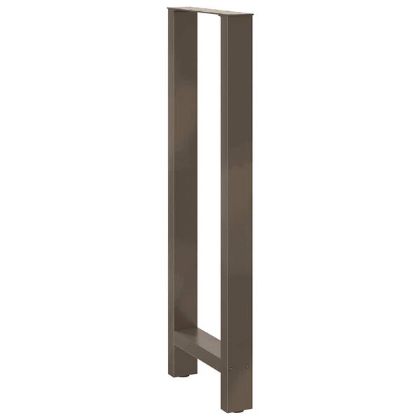 vidaXL Coffee Table Leg Set of 2 Natural Steel Powder-Coated Steel