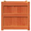 vidaXL Garden Planter Wax Brown Solid Pine Wood 19.7x19.7x19.7 in