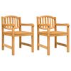 vidaXL Garden Dining Set Solid teak wood Medium Stackable