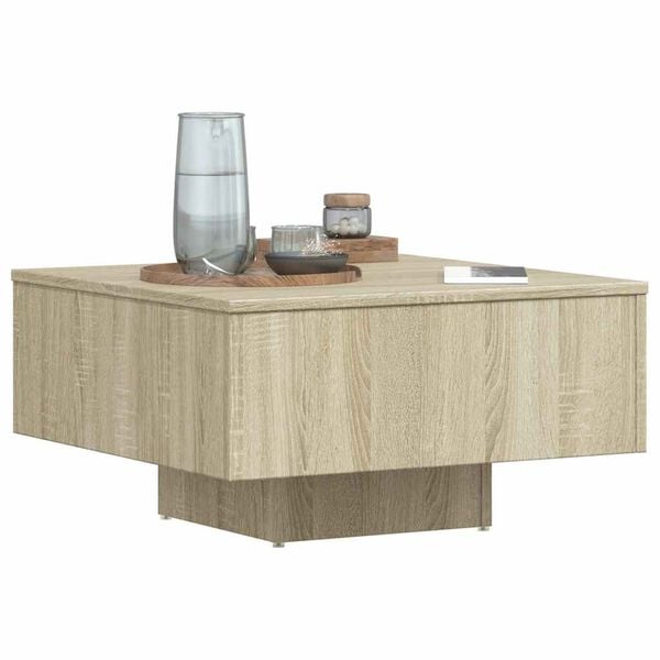vidaXL Coffee Table Sonoma Oak Engineered Wood Medium Durable