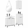 vidaXL Bathroom Furniture Set 3 pcs High gloss white Engineered wood