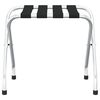 vidaXL Luggage Rack Black and Silver 22.0x15.7x19.3"