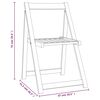 vidaXL Folding Garden Chairs 8 pcs Solid Wood Acacia