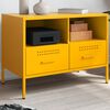 vidaXL TV Cabinet Mustard Yellow Cold-Rolled Steel Medium