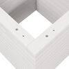 vidaXL Garden Planter White Solid Pinewood Medium Garden Planter