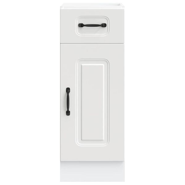 vidaXL Kitchen Base Cabinet White Engineered Wood Medium Adjustable Feet