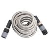 vidaXL Garden Hose Silver Stainless steel hose, ABS connector 24.6 ft long