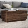 vidaXL Coffee Table Brown Oak Engineered Wood 35.4 x 19.7 x 15.7 in