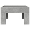 vidaXL Coffee Table Concrete Grey Engineered Wood and Glass Compact