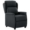 vidaXL Recliner Chair Dark Gray Fabric